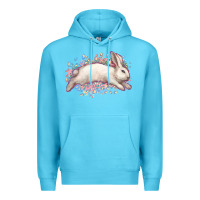 Ocean Blue Easter Bunny leopard Easter Day Premium Hoodie - HowdyJamesFarm