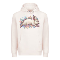 Pale Pink Easter Bunny leopard Easter Day Premium Hoodie - HowdyJamesFarm