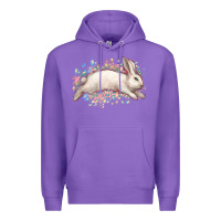 Purple Easter Bunny leopard Easter Day Premium Hoodie - HowdyJamesFarm