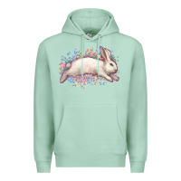 Seafoam Easter Bunny leopard Easter Day Premium Hoodie - HowdyJamesFarm