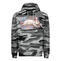 Slate Camo Easter Bunny leopard Easter Day Premium Hoodie - HowdyJamesFarm