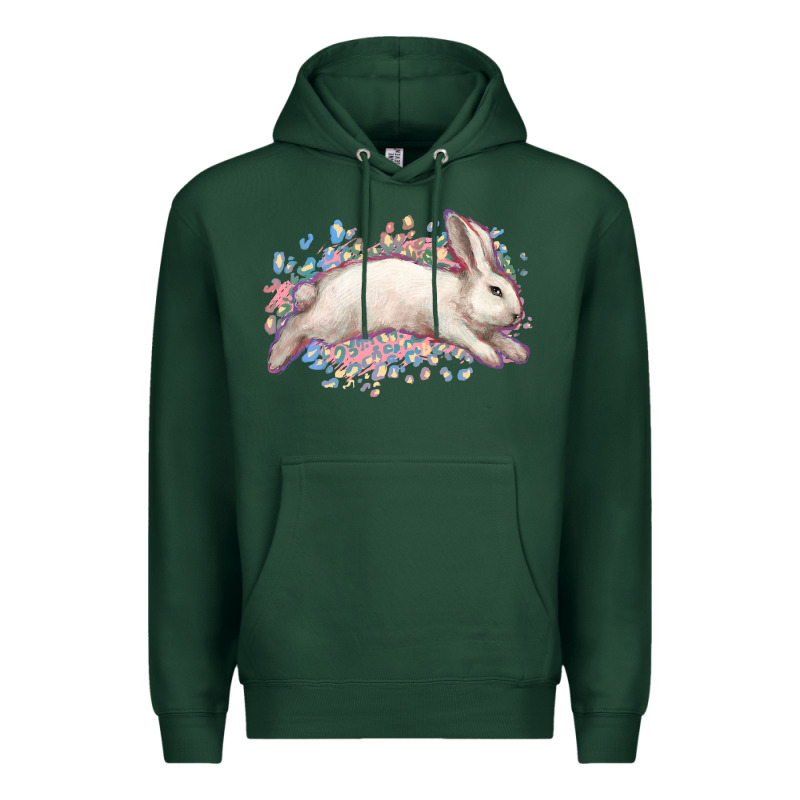 Easter Bunny Leopard Easter Day Premium Hoodie by HowdyJamesFarm | Teevron