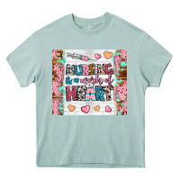 Arona nursing is a work of heart tumbler Heavy Core Tee - BundleAndBundleShop