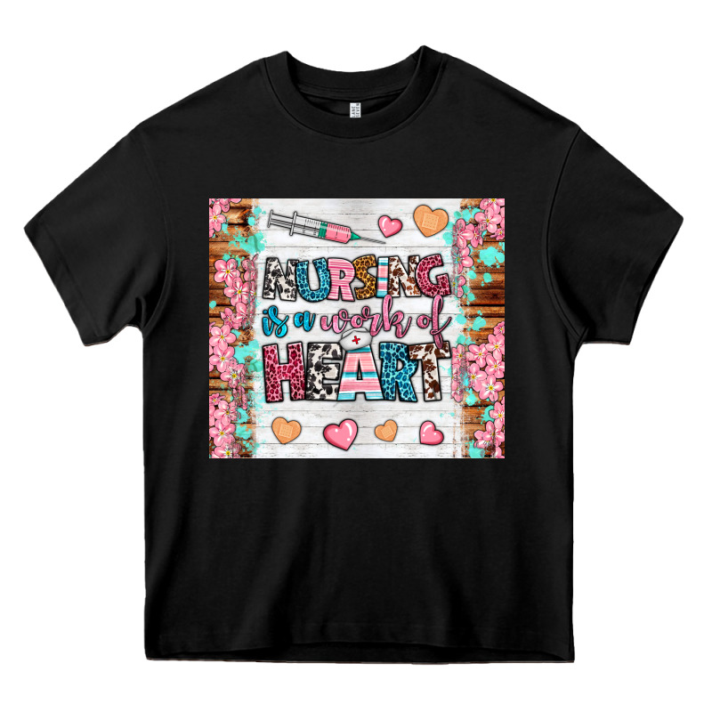 Nursing Is A Work Of Heart Tumbler Heavy Core Tee by BundleAndBundleShop | Teevron