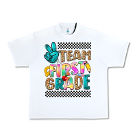 White team first grade Urban Heavy Tee - NancyCooperArtShop