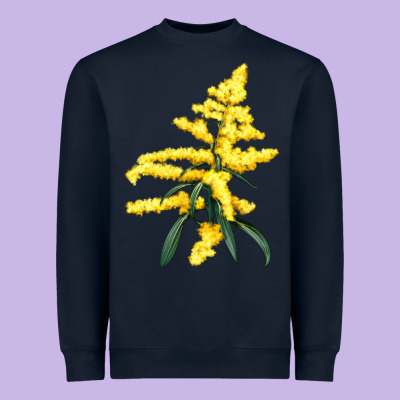 Botanical Goldenrod Illustrations Heavyweight Sweatshirt Designed By Lillyallendesigns