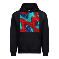 Black american flag stripes seamless pattern Urban Hoodie - BundleAndBundleShop