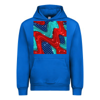 Cobalt american flag stripes seamless pattern Urban Hoodie - BundleAndBundleShop