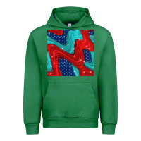 Emerald american flag stripes seamless pattern Urban Hoodie - BundleAndBundleShop
