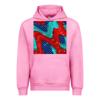 Fuchsia Pink american flag stripes seamless pattern Urban Hoodie - BundleAndBundleShop
