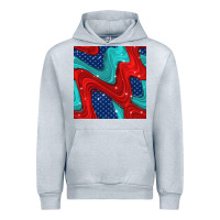 Heather Grey american flag stripes seamless pattern Urban Hoodie - BundleAndBundleShop