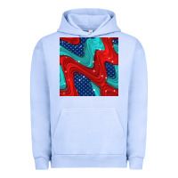 Pigment Grape Ice american flag stripes seamless pattern Urban Hoodie - BundleAndBundleShop