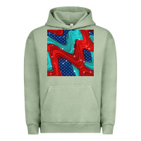 Pigment Oil Green american flag stripes seamless pattern Urban Hoodie - BundleAndBundleShop