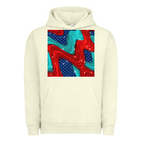 Pigment Pistachio american flag stripes seamless pattern Urban Hoodie - BundleAndBundleShop