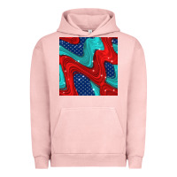 Pigment Salmon american flag stripes seamless pattern Urban Hoodie - BundleAndBundleShop