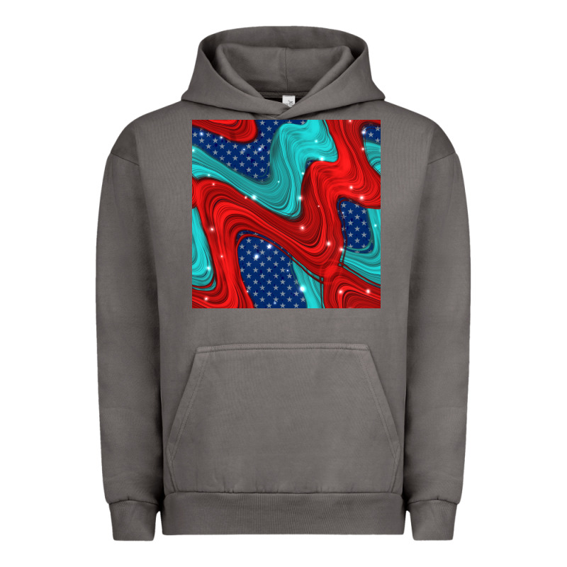 American Flag Stripes Seamless Pattern Urban Hoodie by BundleAndBundleShop | Teevron