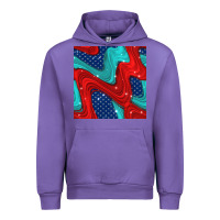 Tulip american flag stripes seamless pattern Urban Hoodie - BundleAndBundleShop