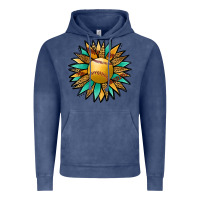 Vintage Denim Softball Sunflower Vintage Hoodie - Jasminsmagicworld