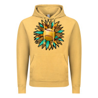 Vintage Mustard Softball Sunflower Vintage Hoodie - Jasminsmagicworld