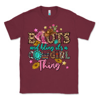 Burgundy boots and bling it's a cowgirl thing Classic Tee - MaliasSmallBusiness