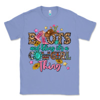 Colony Blue boots and bling it's a cowgirl thing Classic Tee - MaliasSmallBusiness