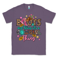 Lavender boots and bling it's a cowgirl thing Classic Tee - MaliasSmallBusiness