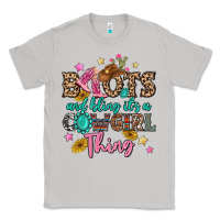Moon Dust boots and bling it's a cowgirl thing Classic Tee - MaliasSmallBusiness