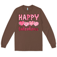 Chestnut happy valentines Long Sleeve Tee - LillyAllenDesigns