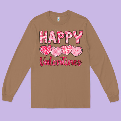 Happy Valentines Long Sleeve Tee Designed By Lillyallendesigns