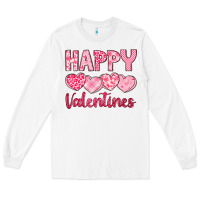 White happy valentines Long Sleeve Tee - LillyAllenDesigns