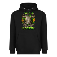 Black Sham rockin St. Patrick's Day Heavyweight Hoodie - CowGirlArtShop