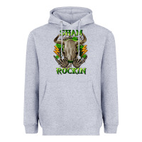 Heather Grey Sham rockin St. Patrick's Day Heavyweight Hoodie - CowGirlArtShop
