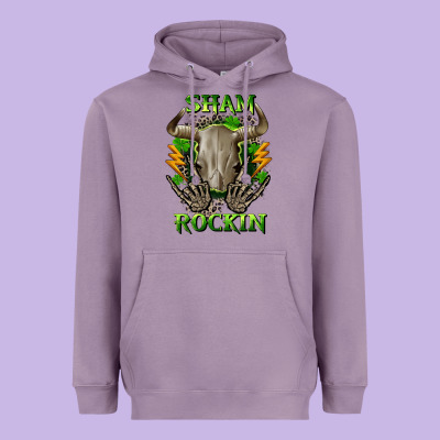 Sham Rockin St. Patrick's Day Heavyweight Hoodie Designed By Cowgirlartshop
