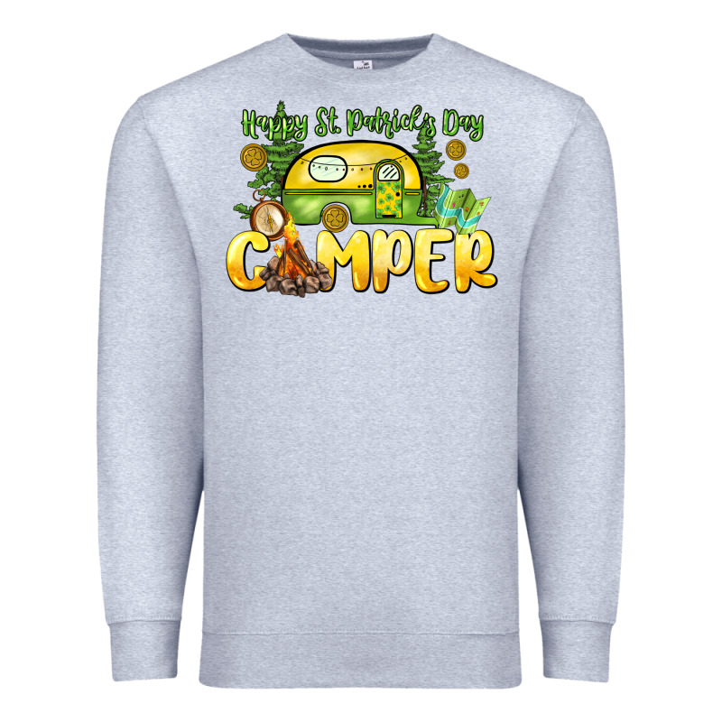Happy St. Patrick's Day Camper Premium Sweatshirt by HowdyJamesFarm | Teevron