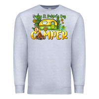 Heather Grey Happy St. Patrick's Day camper Premium Sweatshirt - HowdyJamesFarm