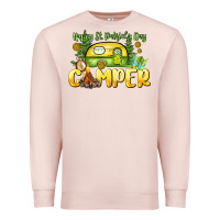 Pale Pink Happy St. Patrick's Day camper Premium Sweatshirt - HowdyJamesFarm