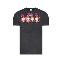 Vintage Black christmas gnomies Vintage Tee - MaliasSmallBusiness
