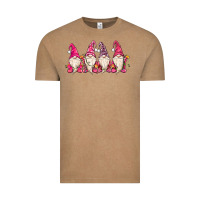 Vintage Coffee christmas gnomies Vintage Tee - MaliasSmallBusiness