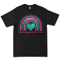Black valentine's day rainbow let all that you do be done in love 1 corinthi Premium Tee - AdoDesignShop