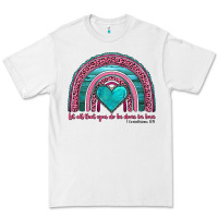 White valentine's day rainbow let all that you do be done in love 1 corinthi Premium Tee - AdoDesignShop