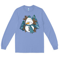 Colony Blue Snowman Winter Long Sleeve Tee - RanaPortraitStore