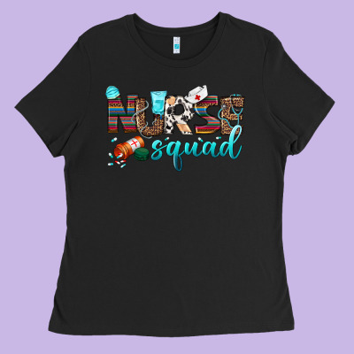 Nurse Squad Ladies Tee Designed By Bundleandbundleshop