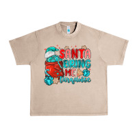French Oak santa bring me turquoise Urban Heavy Tee - MaliasSmallBusiness