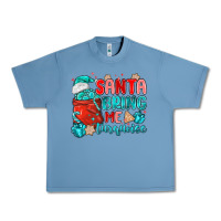 Pebble Blue santa bring me turquoise Urban Heavy Tee - MaliasSmallBusiness