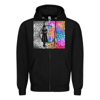 Black gothic girl and colorful girl best friends Zipper Hoodie - TumblerDesignByShophia
