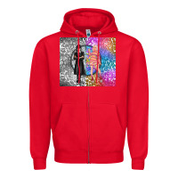 Red gothic girl and colorful girl best friends Zipper Hoodie - TumblerDesignByShophia