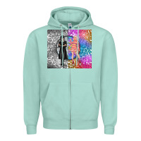 Seafoam gothic girl and colorful girl best friends Zipper Hoodie - TumblerDesignByShophia