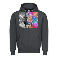 Smoke gothic girl and colorful girl best friends Zipper Hoodie - TumblerDesignByShophia
