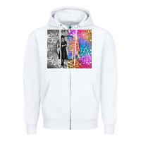 White gothic girl and colorful girl best friends Zipper Hoodie - TumblerDesignByShophia