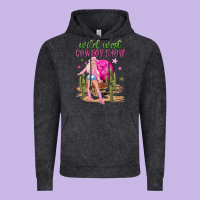 Wild West Cowboy Show Vintage Hoodie Designed By Nancycooperartshop